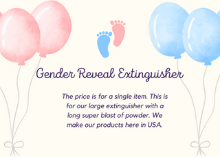GENDER REVEAL FIRE EXTINGUISHER  COLOR BLASTERS BESTSELLERS!!!