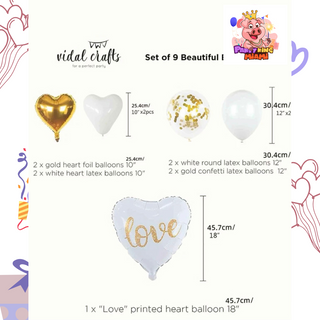 16 Pcs wedding Party decoration balloons set