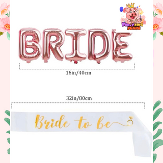18 Pcs Bride to be/ Bachelorette party balloons decorations